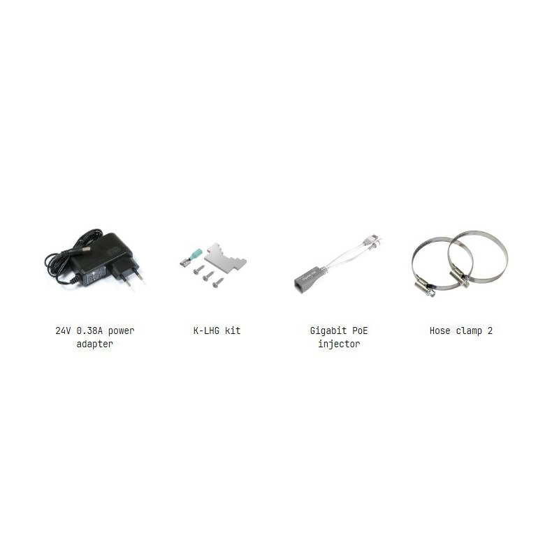 محتویات جعبه رادیو وایرلس میکروتیک مدل LHG-5axD-XL-LHG XL 5 ax